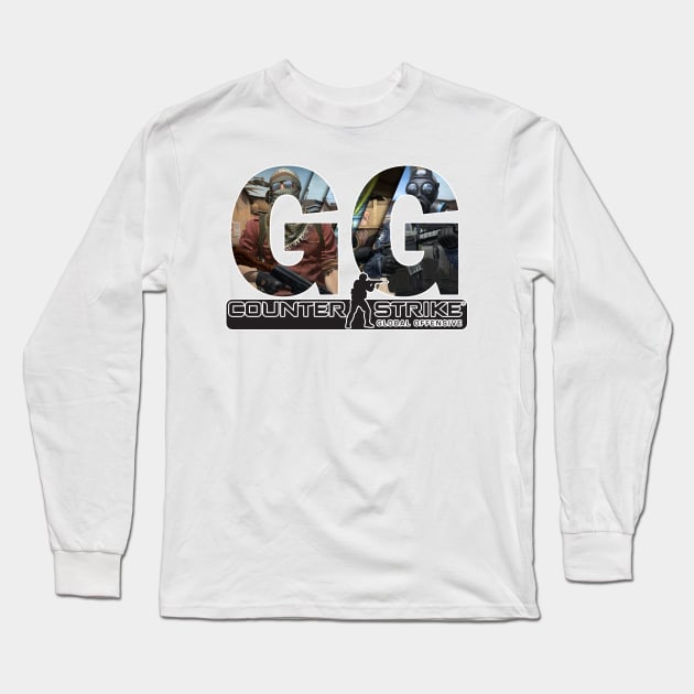 Counter-Strike Global Offensive GG Agents Long Sleeve T-Shirt by STARSsoft